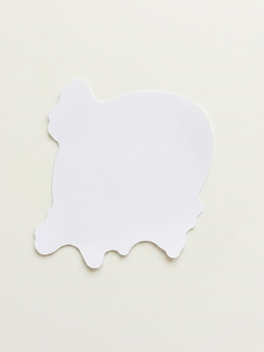 Big Whale Mascot Sparkle Die-Cut Sticker