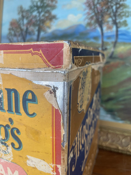 Antique Macfarlane Lang's Gipsy Cream Biscuit Tin Box, Early 20th Century, Glasgow & London