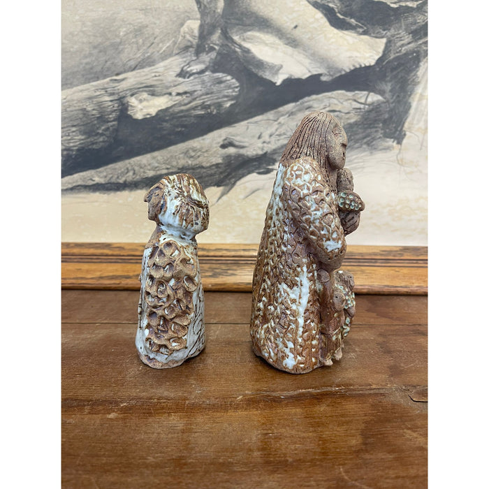 Pair of Handmade Ceramic Figurines. Circa2012