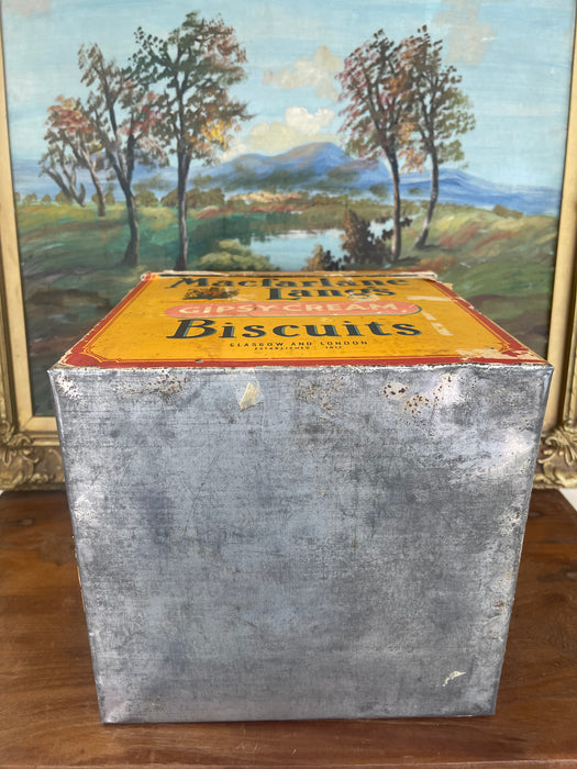 Antique Macfarlane Lang's Gipsy Cream Biscuit Tin Box, Early 20th Century, Glasgow & London