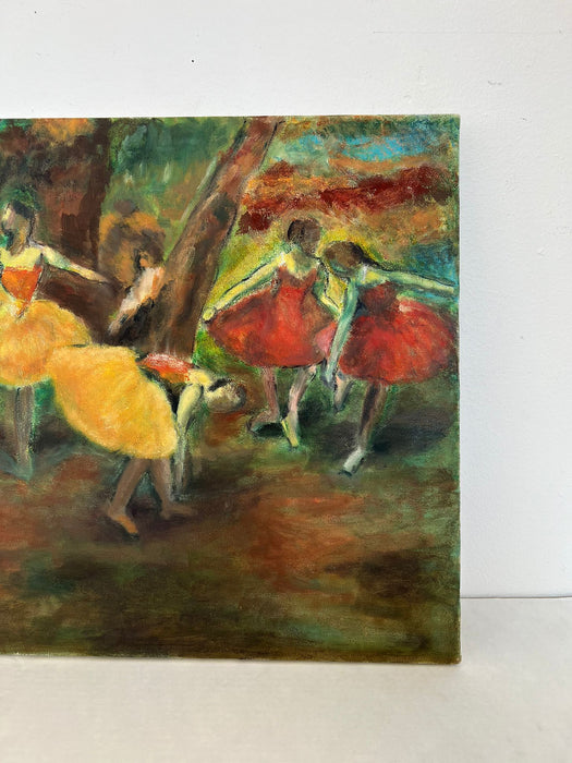 Edger Degas “Before the performance “ Abstract Ballerinas painting on Canvas