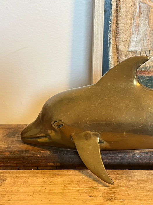 Vintage Brass mid century modern modern Dolphin Figurines ( online purchase only)