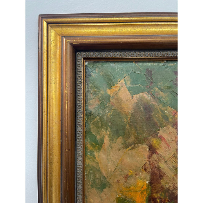 Vintage Original Framed and Signed Abstract Mid Century Artwork