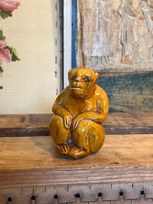 Glazed pottery Chimp ( Online purchase only)