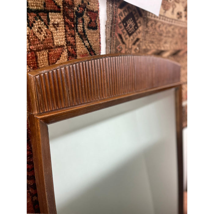 Vintage Mid Century Modern Walnut Tone Mirror by Lane Furniture
