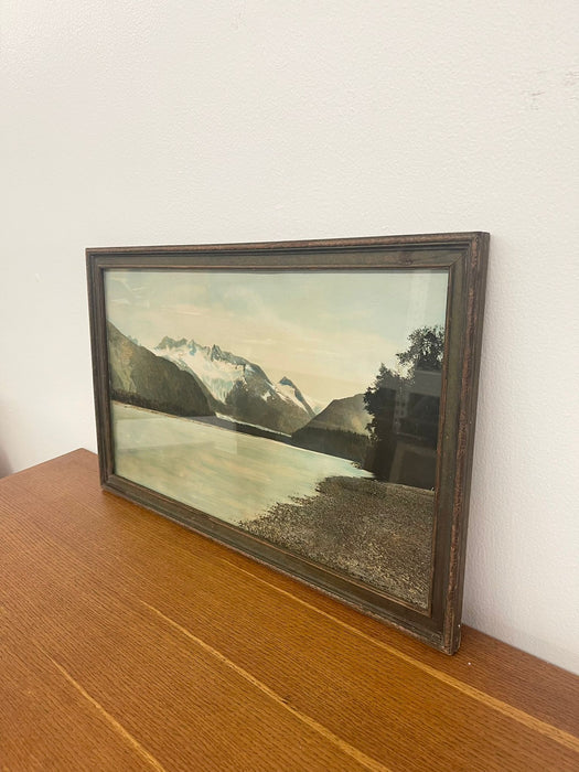 Vintage Framed Tinted Landscape Photo