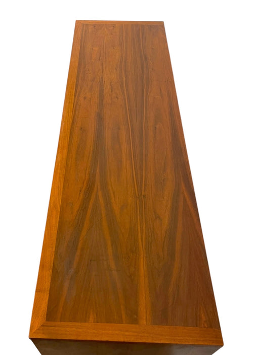 Vintage Mid Century Modern Solid Walnut Credenza by Lane Rhythm line Dovetail Drawers.