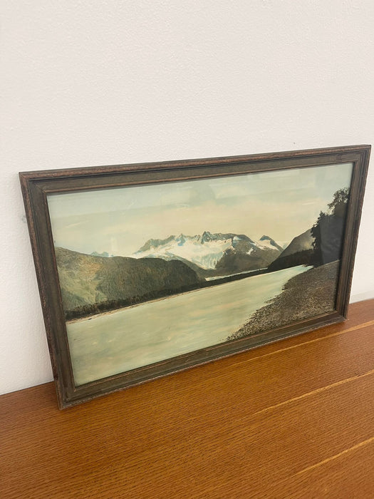 Vintage Framed Tinted Landscape Photo