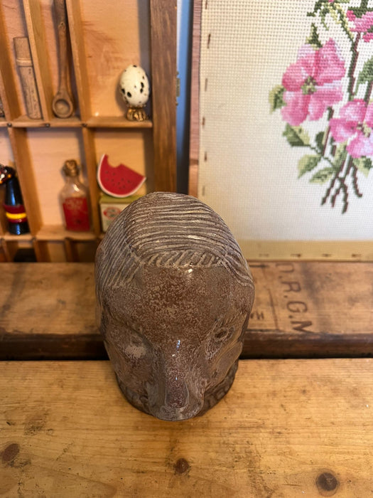 Signed Vintage Primitive Bust