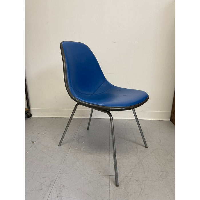 Vintage Mid Century Modern Herman Miller Blue Chair