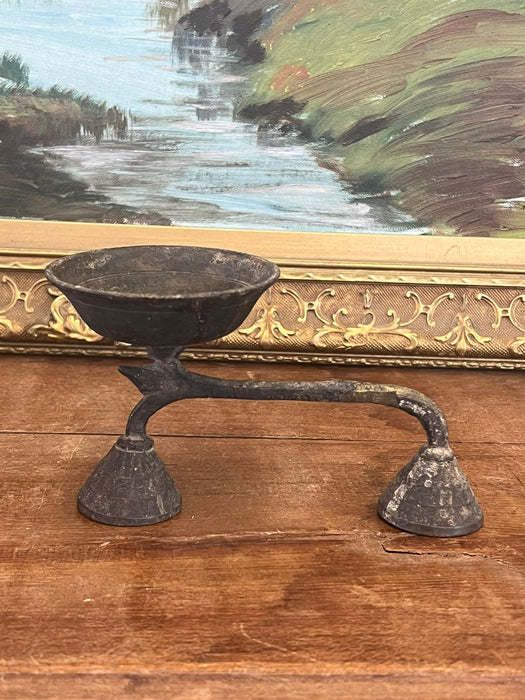 Vintage possibly brass unique style decorative oil Lamp