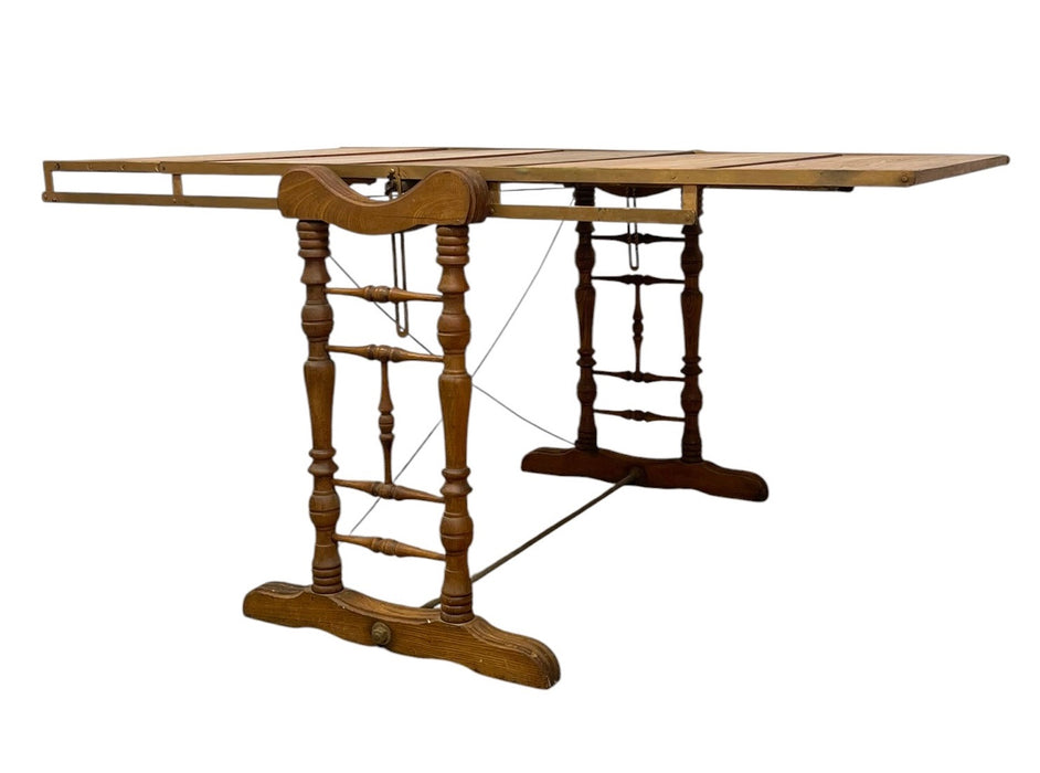 Antique Combination Table Co Folding Convertible Table Bookcase Patented 1893 Victorian Adjustable Shelving Unit.(Available by online purchase only)