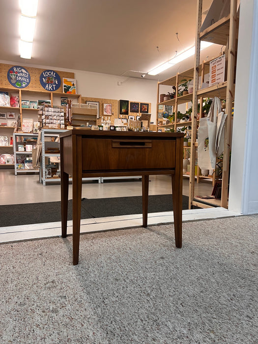 Vintage Mid Century Modern Solid Walnut Dresser and End Table Set  Dovetailed Drawers by United Furniture