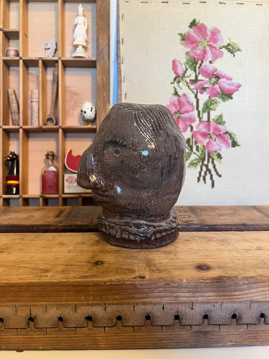 Signed Vintage Primitive Bust