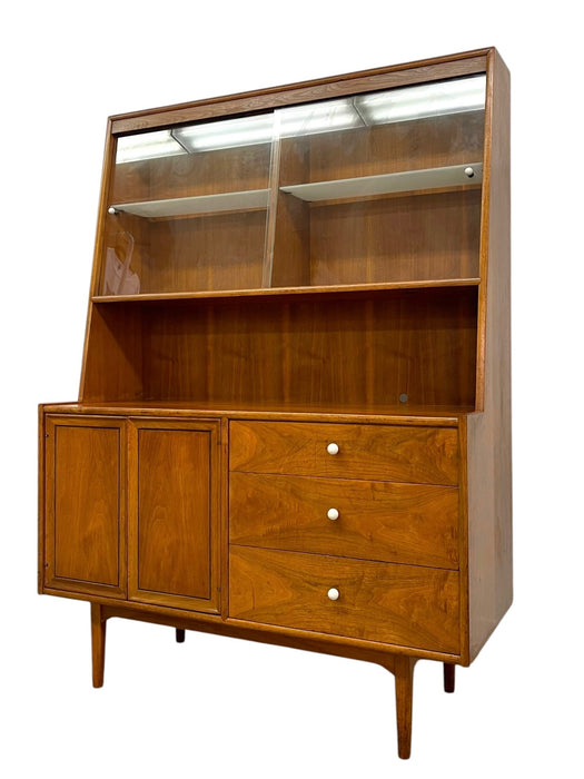 Vintage Mid Century Modern Kipp Stewart for Drexel Declaration China Cabinet Hutch.(Available by online purchase only)