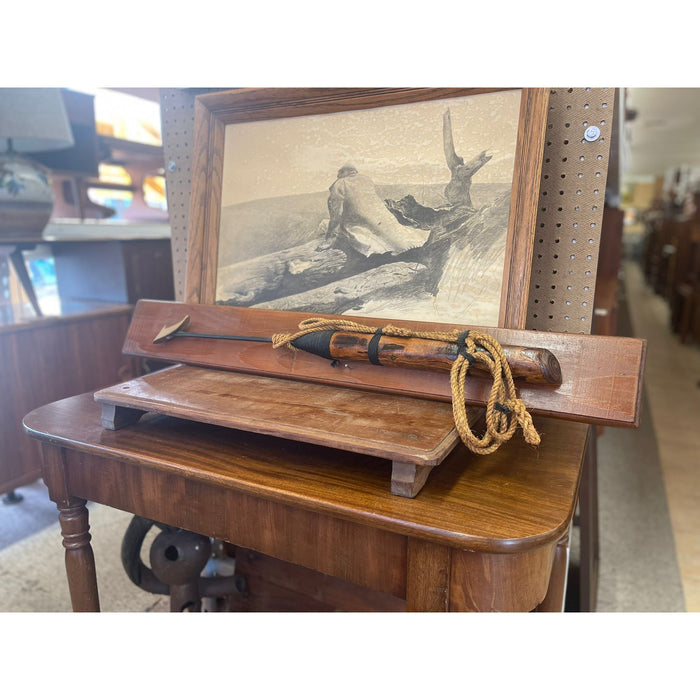 Vintage Whaling Harpoon Decorative Reproduction on Wood Backing