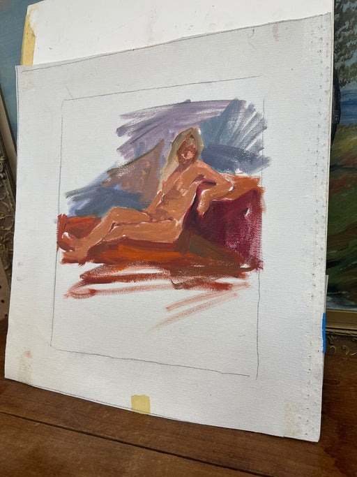 Abstract Artwork on canvas ( no wood frame )