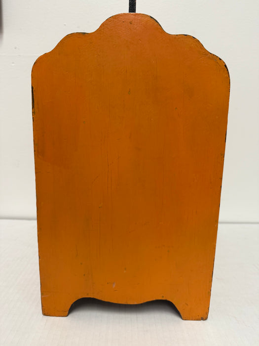 Aged Vintage Magazine Holder with Greek inspired Motif