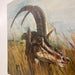 Antelope mid Century modern style canvas painting
