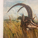 Antelope mid Century modern style canvas painting