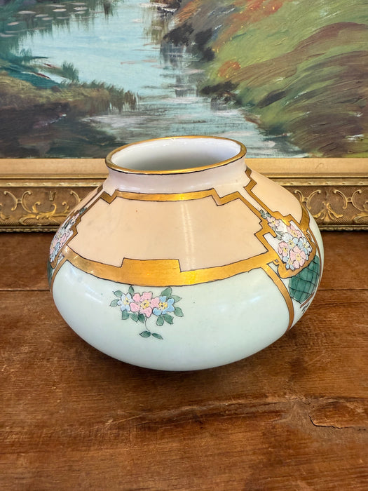 Antique 1918 Hand-Painted Porcelain Vase - PSL Austria Imperial Mark, Signed Floral Art Nouveau Style