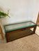 Antique Alfred Noack Oak and Glass Countertop Display Case with Brass Hardware, Oakland California Maker