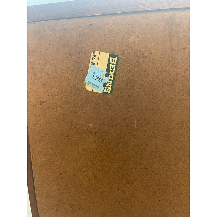 Antique Arts and Crafts Oak 5-Shelf Bookcase with Stained Glass Doors (Available by Online Purchase Only)