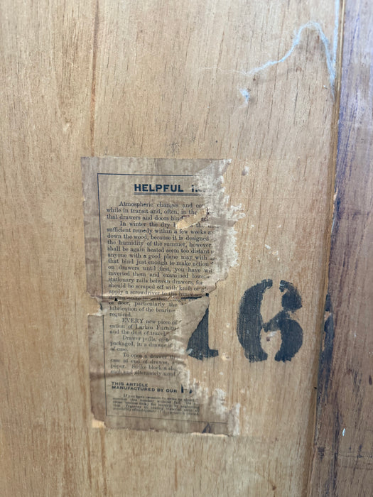 Antique Arts and Crafts Oak 5-Shelf Bookcase with Stained Glass Doors (Available by Online Purchase Only)