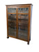 Antique Arts and Crafts Oak 5-Shelf Bookcase with Stained Glass Doors (Available by Online Purchase Only)
