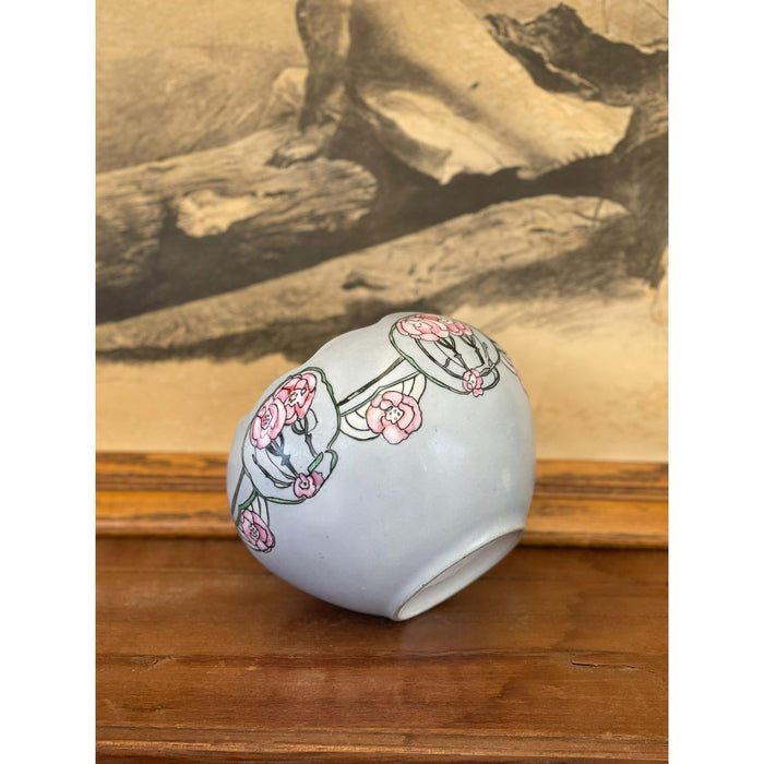 Antique Ceramic Floral Vase