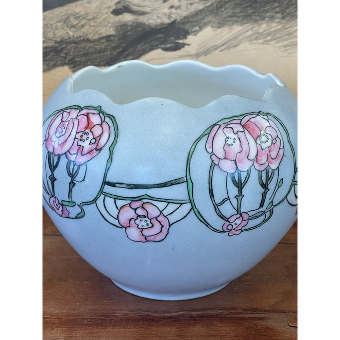 Antique Ceramic Floral Vase