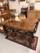 Antique Chippendale Style Solid Wood Coffee Table with Book Matched Walnut Burl Top and Carved Wood Legs. UK Import.