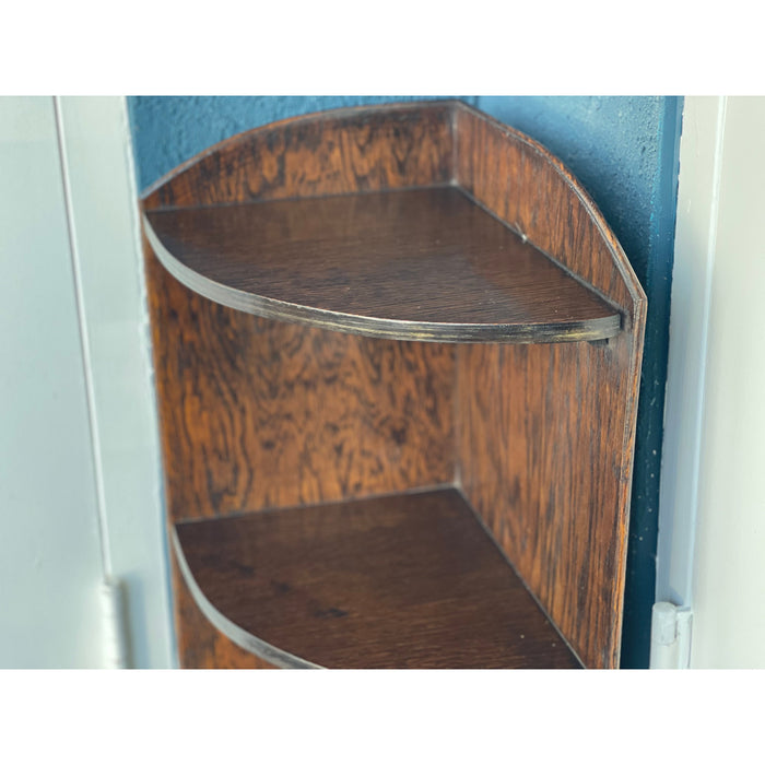 Antique Corner Bookcase or Bookshelf UK Import