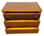 Antique Early 20th Century Walnut Toned 3-Drawer Dresser by John Furniture Company