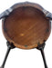 Antique Queen Anne Style Round Low Table with Scalloped Gallery Edge and Cabriole Legs