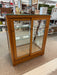 Antique Retail Oak Display Cabinet from Wells Butchers’ Supply Co. Seattle, Slanted Glass Showcase
