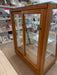 Antique Retail Oak Display Cabinet from Wells Butchers’ Supply Co. Seattle, Slanted Glass Showcase