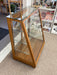 Antique Retail Oak Display Cabinet from Wells Butchers’ Supply Co. Seattle, Slanted Glass Showcase
