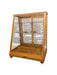 Antique Retail Oak Display Cabinet from Wells Butchers’ Supply Co. Seattle, Slanted Glass Showcase
