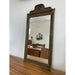 Antique Sculpted Wood Frame Mirror With Floral Etching.