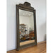 Antique Sculpted Wood Frame Mirror With Floral Etching.