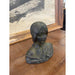 Antique Style Unsigned Sculpture of a Woman with Flower Detail