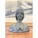 Antique Style Unsigned Sculpture of a Woman with Flower Detail