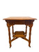 Antique Victorian Era Oak Occasion Side Table or Entryway Accent Table, Late 19th Century