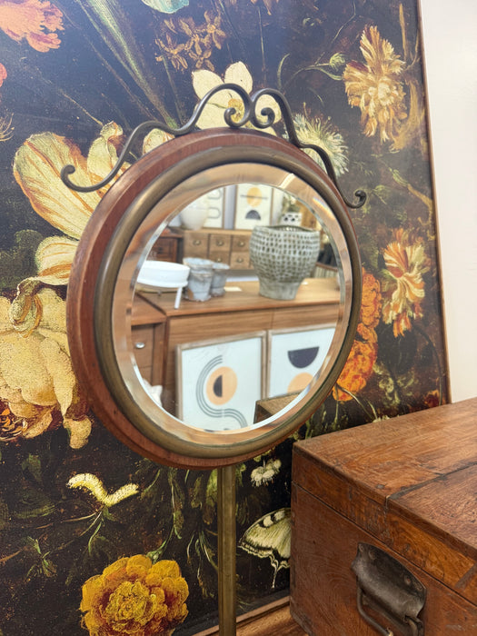 Antique Victorian Style Wooden tilting Vanity Mirror