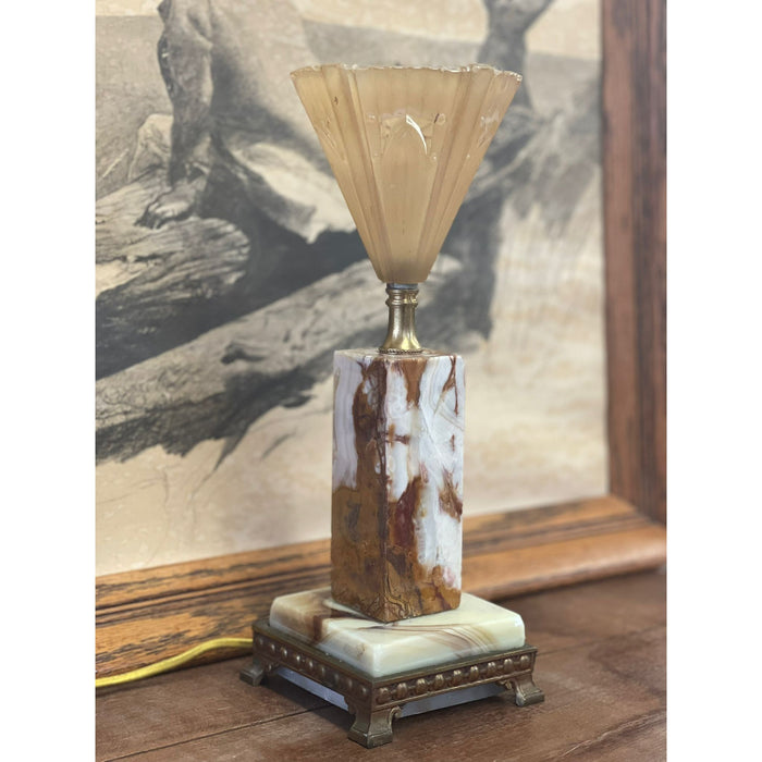 Art Deco Marble Lamp