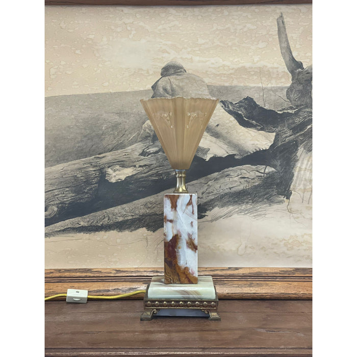Art Deco Marble Lamp