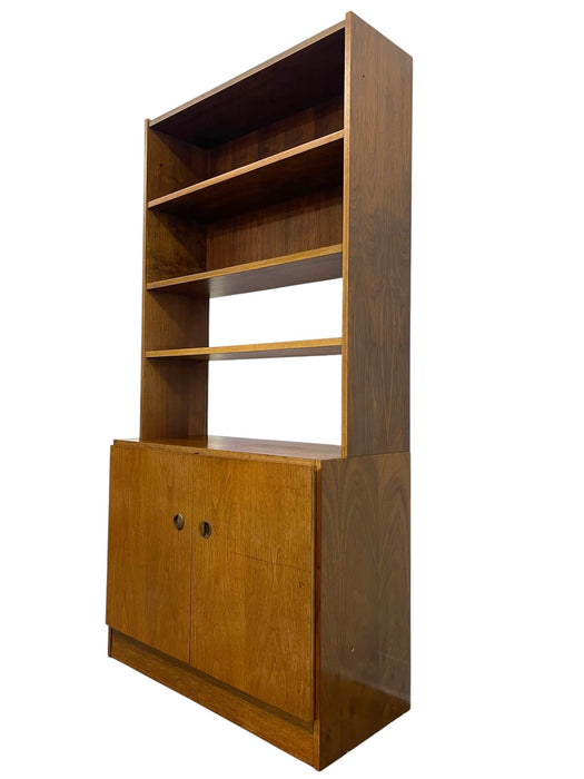 Vintage Mid Century Modern Van Pelt Belgian Cabinet Bookcase Hutch.