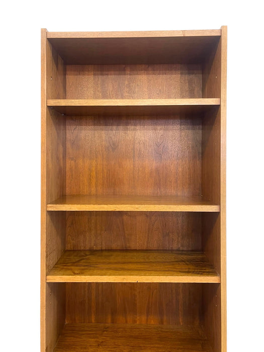 Vintage Mid Century Modern Bookshelf Cabinet with 4 Drawers