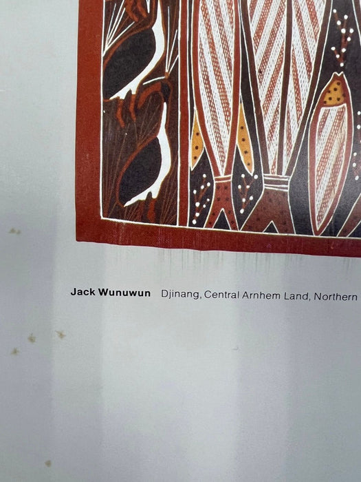 Vintage Australian National Art Gallery Jack Wanuwun 1988. Exhibition Poster.